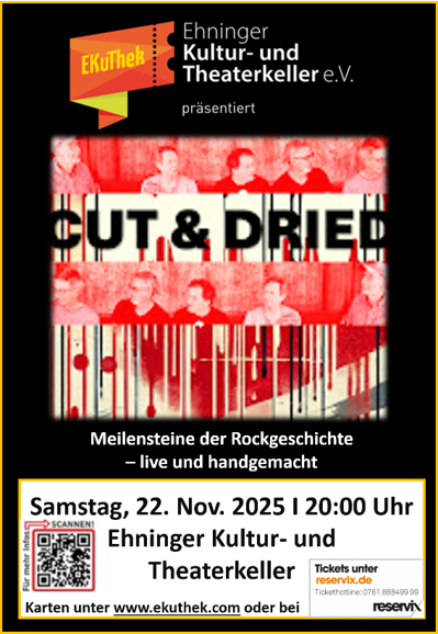 Cut and dried Plakat